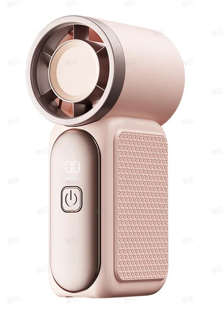 Mini Ventilateur Portable Turbo — Rechargeable USB-C, 100 Vitesses, Ultra-Silencieux