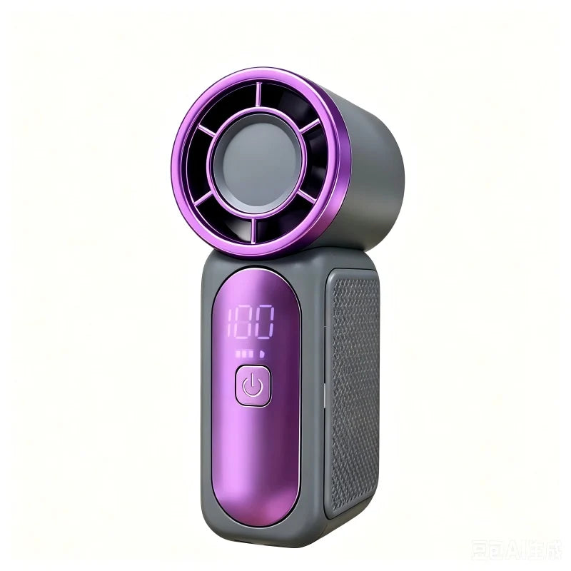 Mini Ventilateur Portable Turbo — Rechargeable USB-C, 100 Vitesses, Ultra-Silencieux