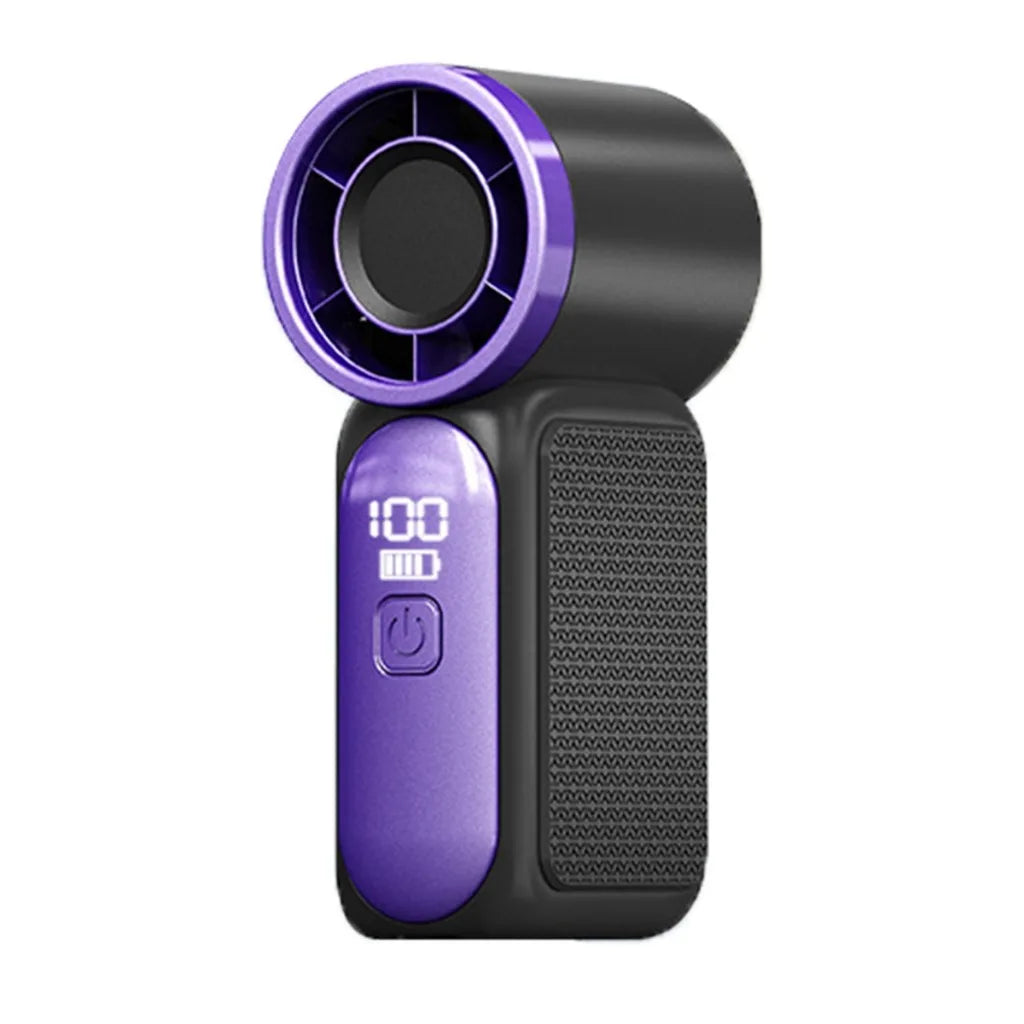 Mini Ventilateur Portable Turbo — Rechargeable USB-C, 100 Vitesses, Ultra-Silencieux